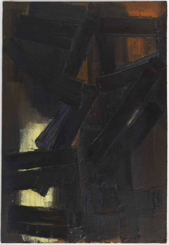 Pierre Soulages - Peinture 92 x 65 cm, 3 août 1954 - 