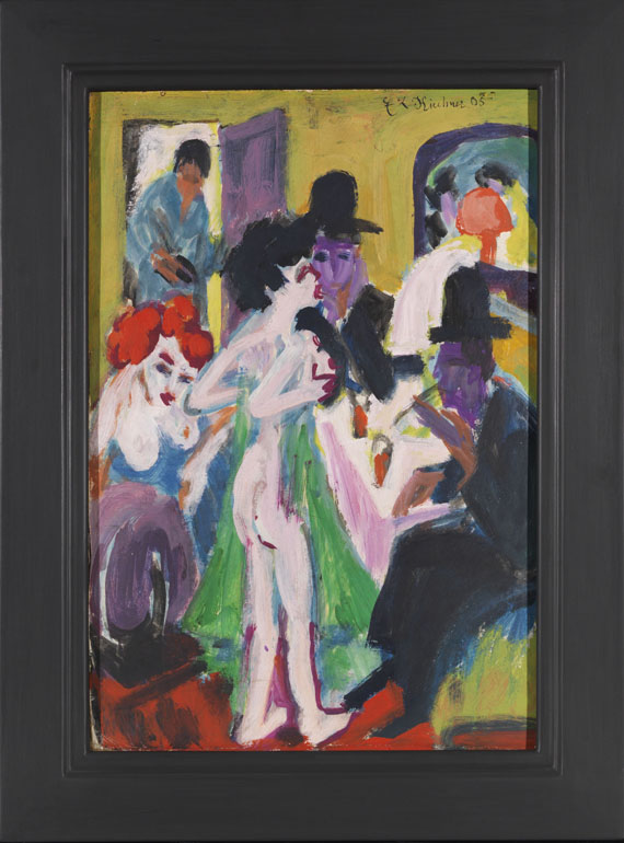 Ernst Ludwig Kirchner - Im Bordell - Frame image