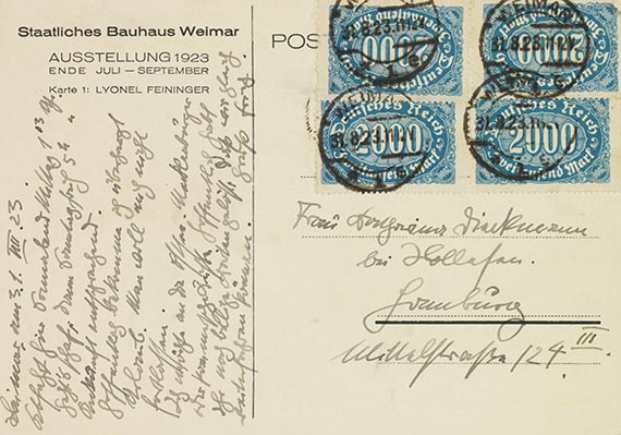 Lyonel Feininger - Bauhaus-Postkarte Nr. 1 - 