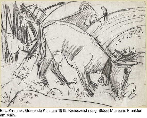 Ernst Ludwig Kirchner - Kühe auf der Alp - 
