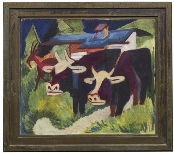 Ernst Ludwig Kirchner - Kühe auf der Alp - Frame image