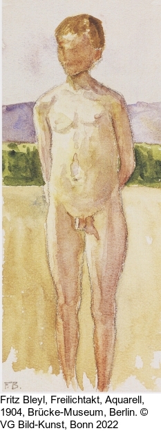 Ernst Ludwig Kirchner - Badender Junge