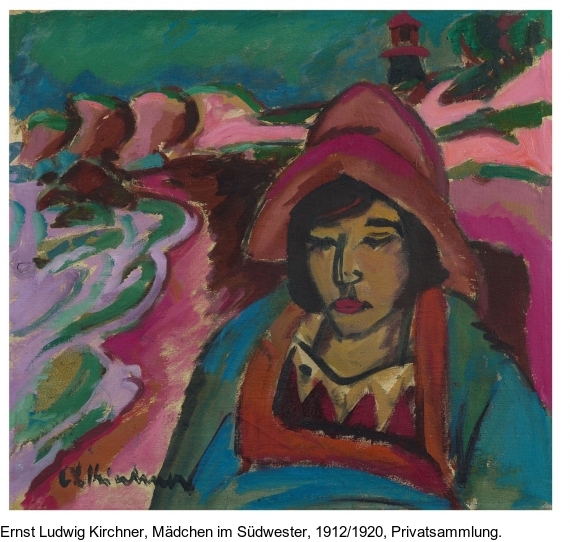 Ernst Ludwig Kirchner - Akt mit rotem Hut - 