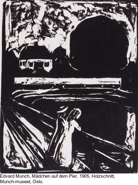 Edvard Munch - Mädchen auf der Brücke - 