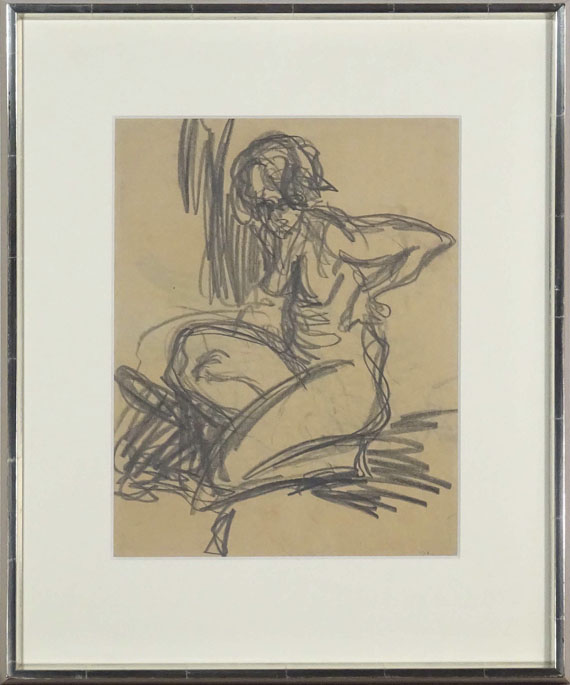 Ernst Ludwig Kirchner - Kniender Akt - Frame image