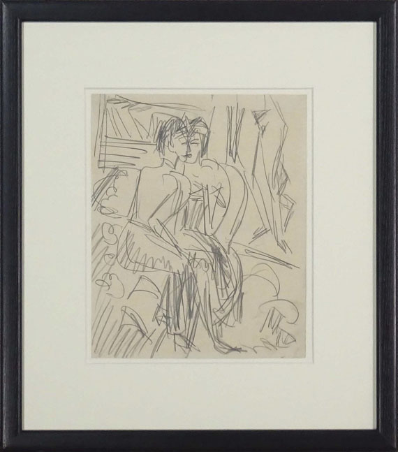 Ernst Ludwig Kirchner - Erna und Gerda im Atelier - Frame image