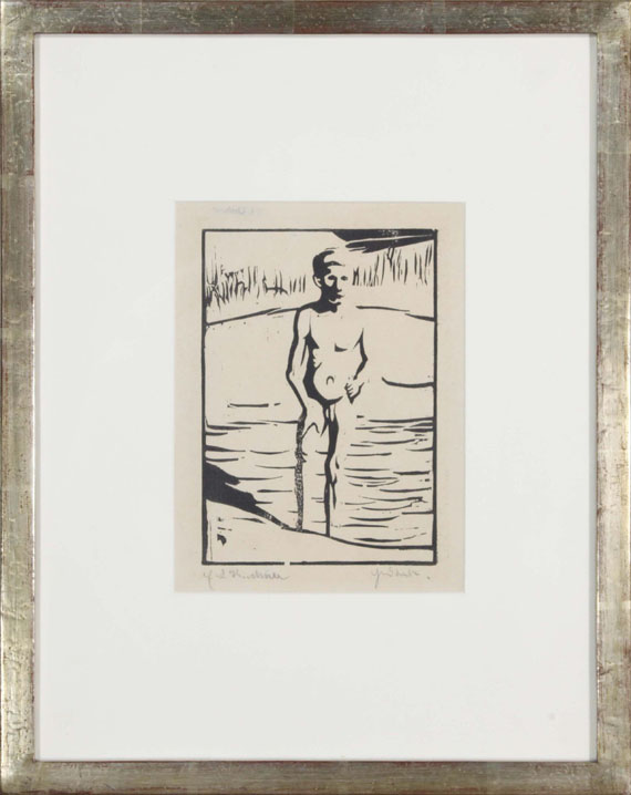 Ernst Ludwig Kirchner - Badender Junge - Frame image