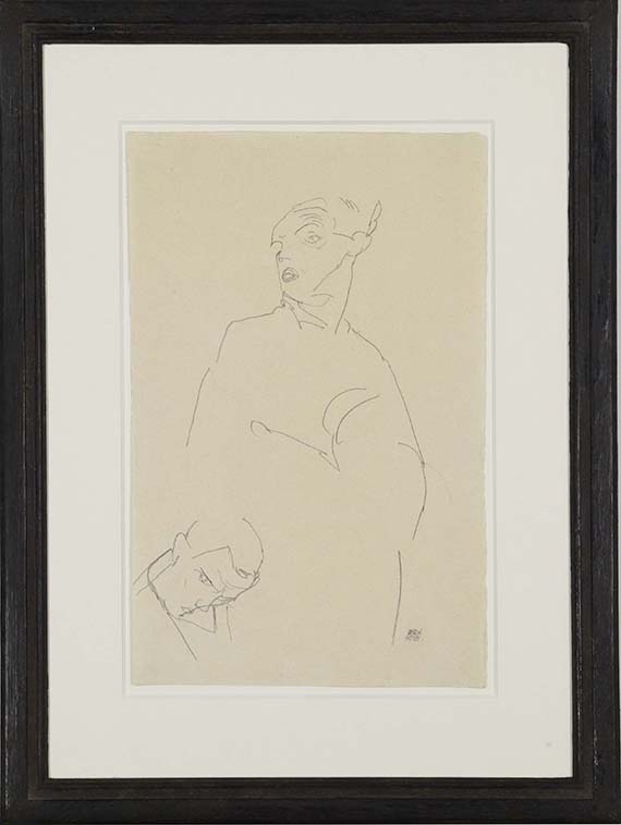 Egon Schiele - Selbstporträt - Frame image