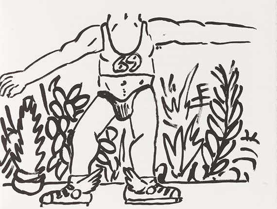 Keith Haring - B. Gysin, Fault lines. Dabei: Katalog Tony Shafrazi, 1982