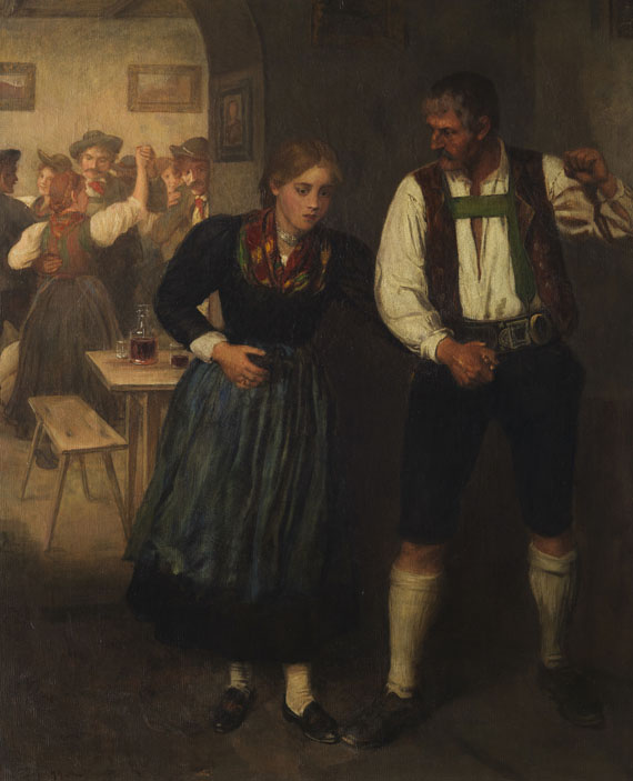 Franz von Defregger - Beim Tanz