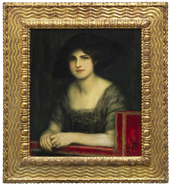 Franz von Stuck - Bildnis der Tochter Mary - Frame image