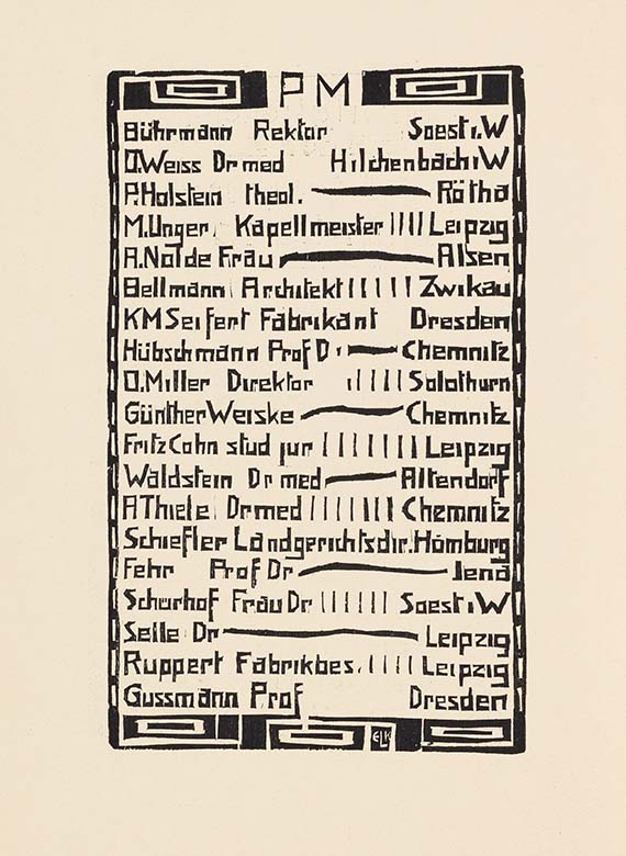 Ausstellungskatalog - Katalog zur Ausstellung der K.G. "Brücke" in der Galerie Arnold, Dresden, Schloßstraße