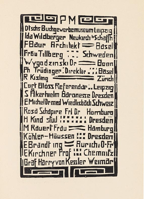 Ausstellungskatalog - Katalog zur Ausstellung der K.G. "Brücke" in der Galerie Arnold, Dresden, Schloßstraße