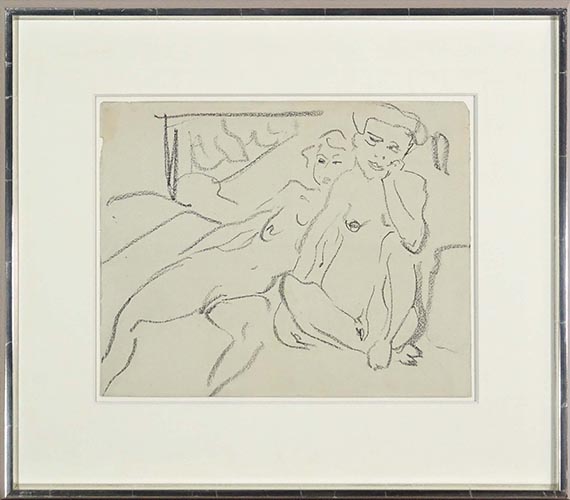 Ernst Ludwig Kirchner - Akte im Atelier - Frame image