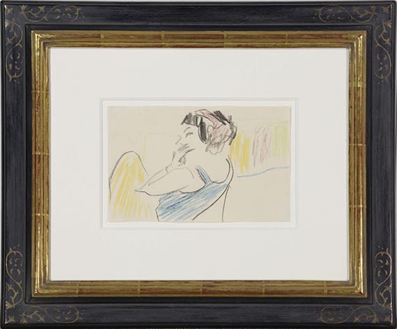 Ernst Ludwig Kirchner - Sitzende Tänzerin - Frame image