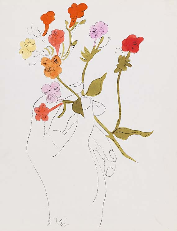 Andy Warhol - Hand with Flowers und Hand with Carnation - 