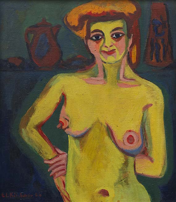 Ernst Ludwig Kirchner - Das blaue Mädchen in der Sonne - 