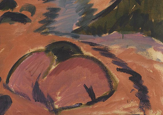 Ernst Ludwig Kirchner - Fehmarnküste mit Leuchtturm - 
