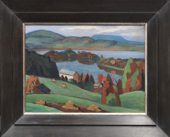 Gabriele Münter - Blick über den Staffelsee - Frame image