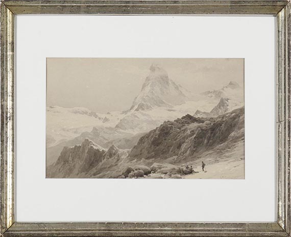 Edward Theodore Compton - Das Matterhorn von der Triftkumme - Frame image