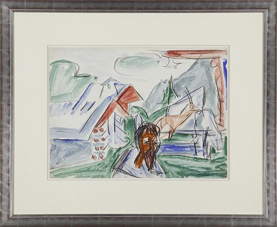Ernst Ludwig Kirchner - Bauer auf der Alp - Frame image