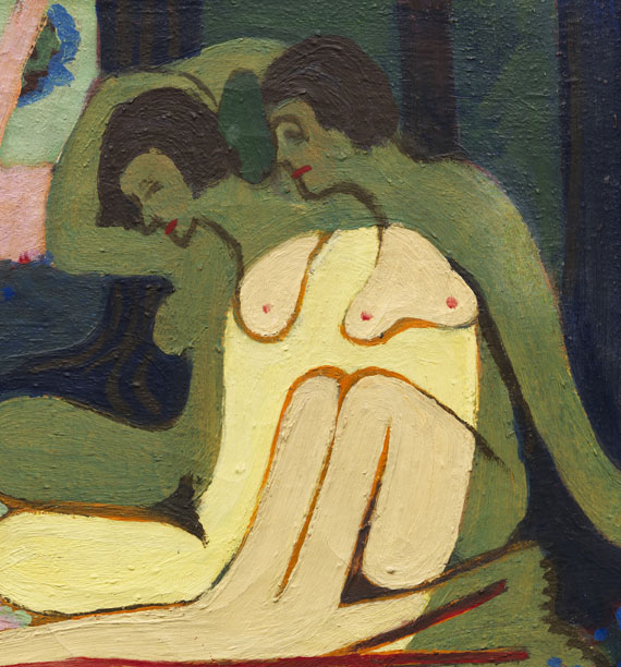 Ernst Ludwig Kirchner - Akte im Wald, kleine Fassung - 
