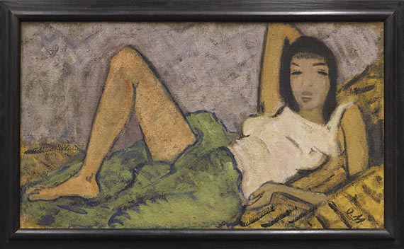 Otto Mueller - Mädchen auf dem Kanapee - Frame image