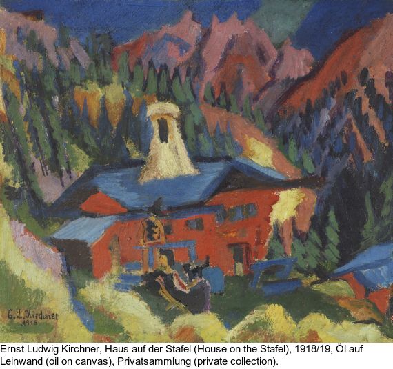 Ernst Ludwig Kirchner - Alphütten und Tinzenhorn - 