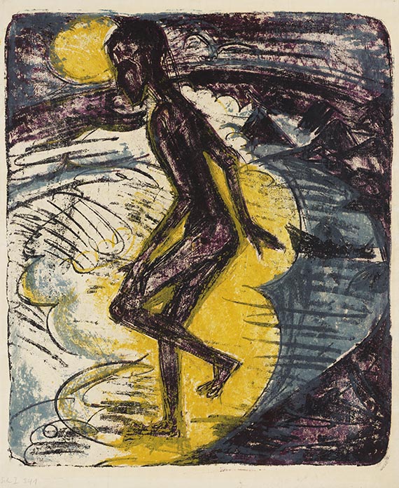 Ernst Ludwig Kirchner - Ins Meer Schreitender (Hans Gewecke)