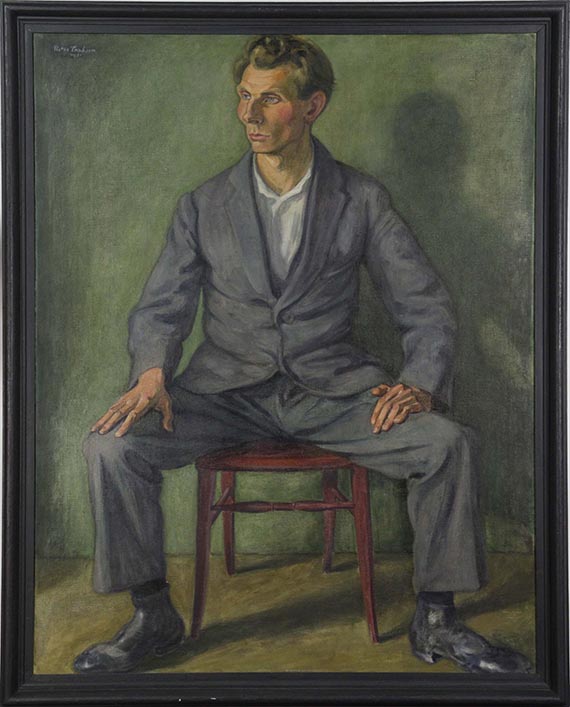 Victor Tuxhorn - Bildnis eines Arbeitslosen - Frame image