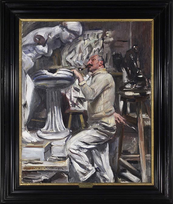 Lovis Corinth - Der Bildhauer (Portrait des Bildhauers Nikolaus Friedrich) - Frame image