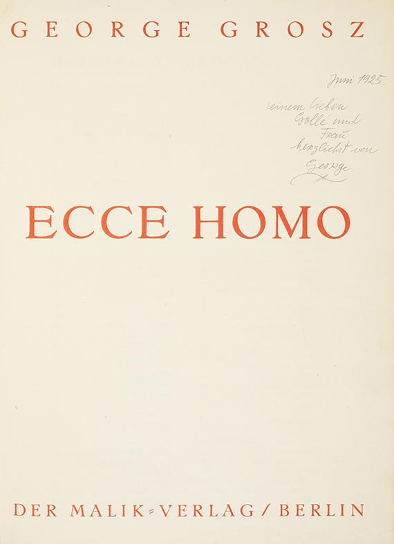 George Grosz - Ecce Homo - 