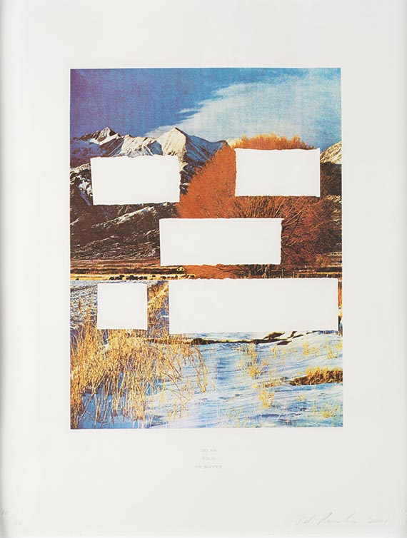 Edward "Ed" Ruscha - Country Cityscapes. Folge von 6 Graphiken - 