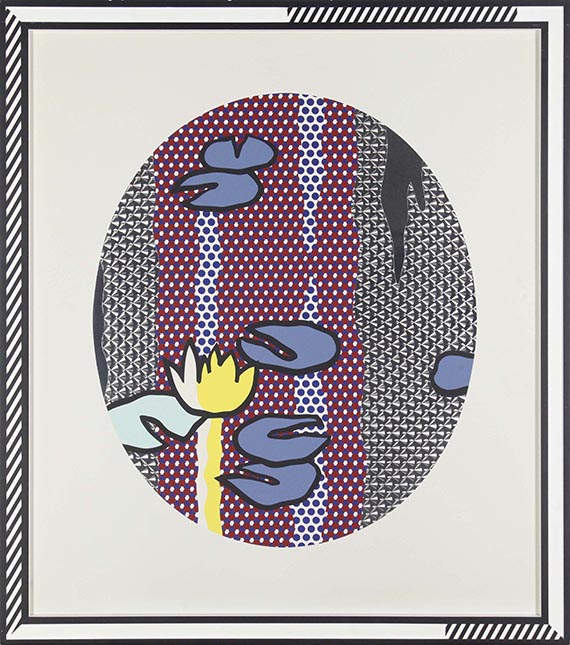 Roy Lichtenstein - Water Lilies – Blue Lily Pads - Frame image