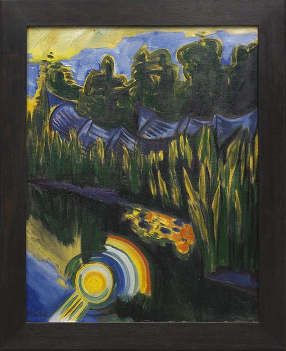 Hermann Max Pechstein - Sonne im Schilf - Frame image