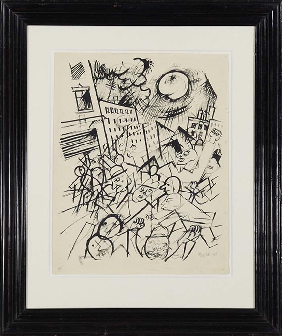 George Grosz - Tumult - Frame image