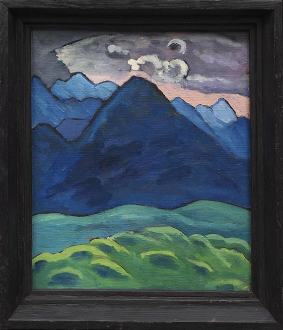 Gabriele Münter - Blauer Kegelberg - Frame image