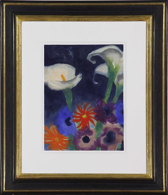 Emil Nolde - Calla, Anemonen und Gerbera - Frame image