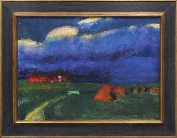 Emil Nolde - Landschaft mit Seebüllhof - Frame image