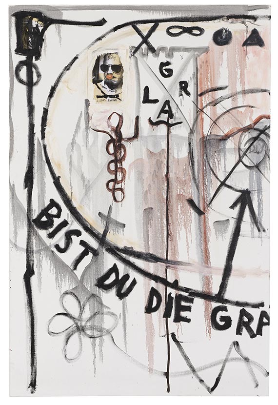 Jonathan Meese - Die Gralsfeigheit "Schwänzchen hoch" (zweiteilig) - 