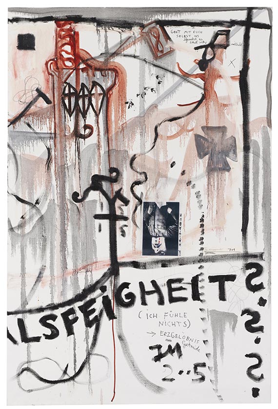 Jonathan Meese - Die Gralsfeigheit "Schwänzchen hoch" (zweiteilig) - 