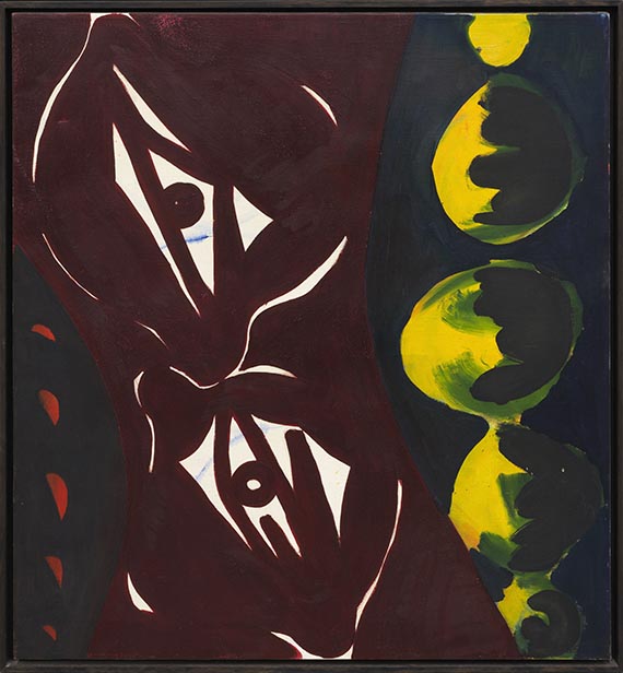 Ernst Wilhelm Nay - Dunkelrote Nacht - Frame image