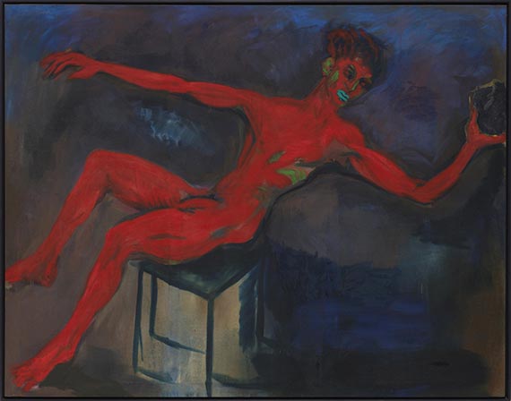 Rainer Fetting - Roter Steinwerfer - Frame image