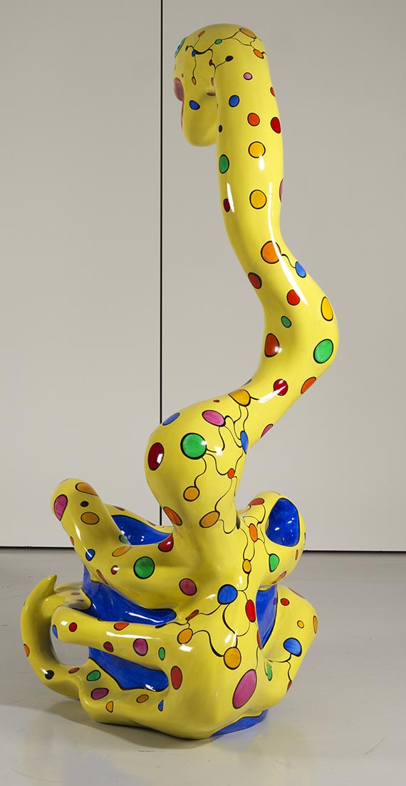 Niki de Saint Phalle - Pouf serpent jaune - Back side