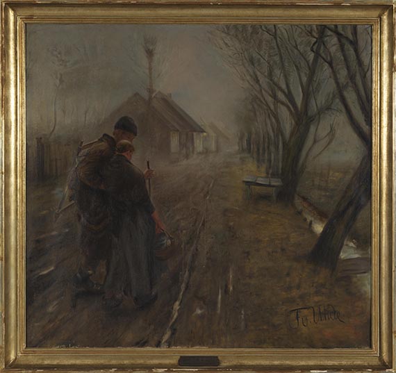 Fritz von Uhde - Gang nach Bethlehem (Schwerer Gang) - Frame image