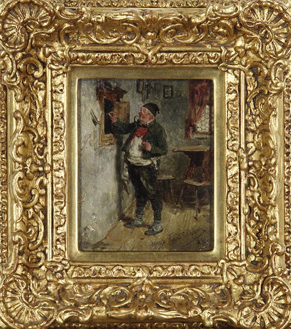 Hugo Kauffmann - Wirt an der Tafel - Frame image