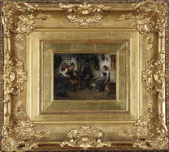 Hugo Kauffmann - Im Wirtshaus - Frame image