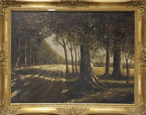 Josef Stoitzner - Sommerliche Waldlandschaft - Frame image