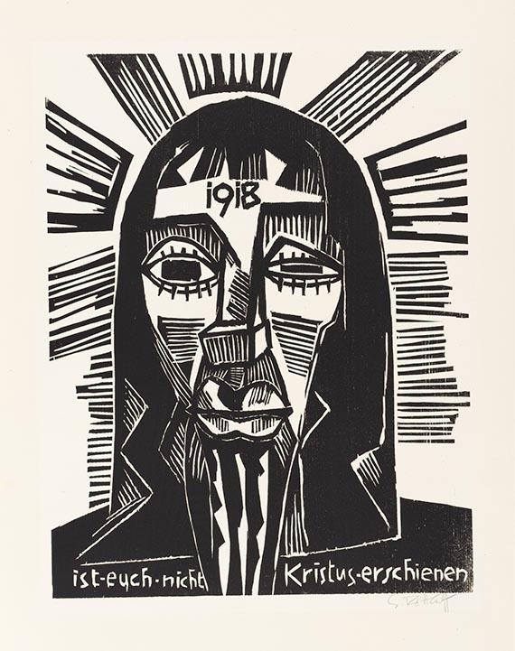 Karl Schmidt-Rottluff - Kristusmappe (9 Holzschnitte) - 