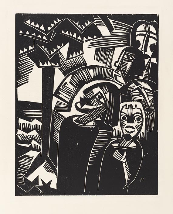 Karl Schmidt-Rottluff - Kristusmappe (9 Holzschnitte) - 